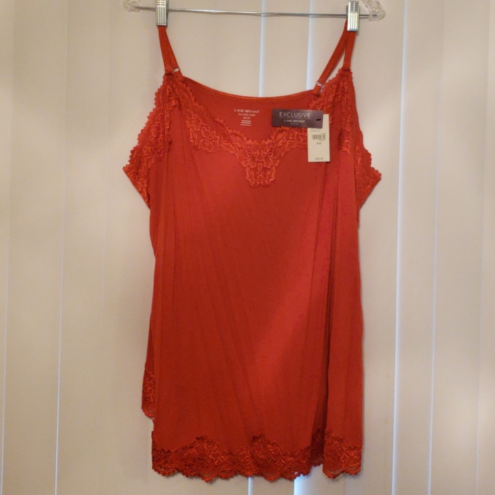 NWT Orange Cacique women's sz 26/28 cami